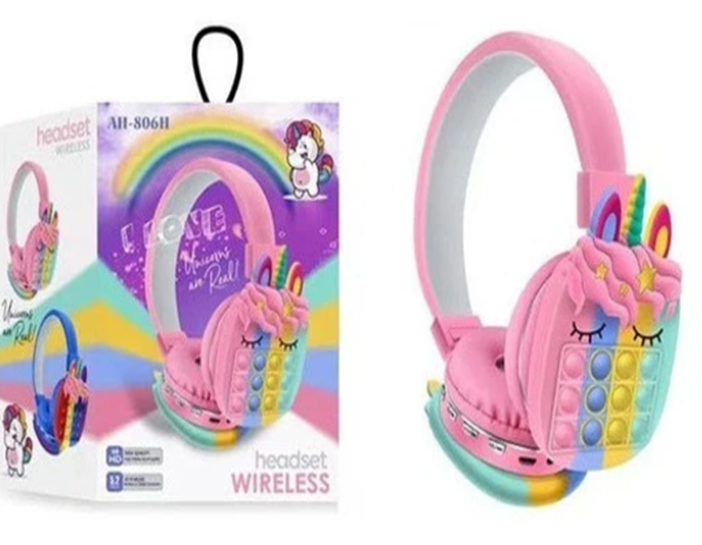 Auriculares inalámbricos Bluetooth para niños Unicorn Bt Ah-806h